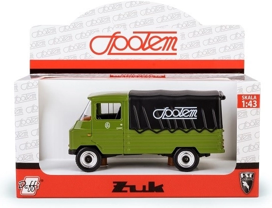 Bilmodel Żuk Społem 1:43 grøn med presenning