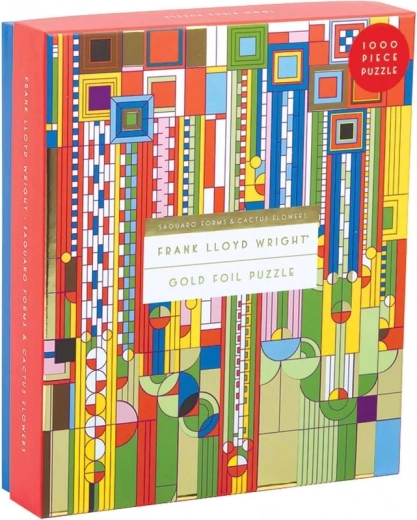 galison puslespil frank lloyd wright saguaro cactus and forms 1000 brikker metallisk