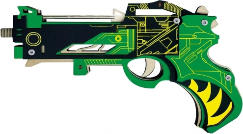 Træ 3D puslespil - Elastikpistol Virbius