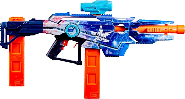 Rigt indhold: 2 magasiner og 48 Nerf N1-pile