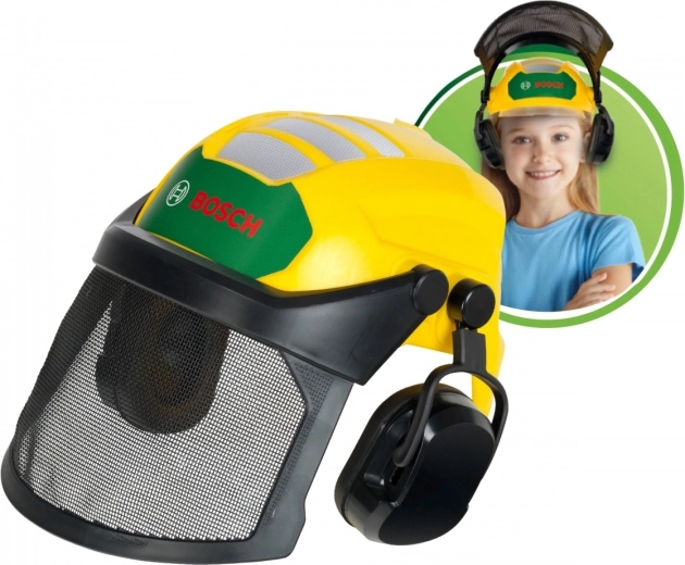 Justerbar hjelm med visir og høreværn