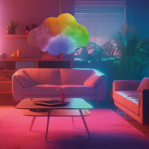 Farverig RGB-belysning