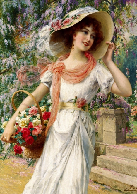 Puslespil Emile Vernon Blomsterhave 1000 brikker