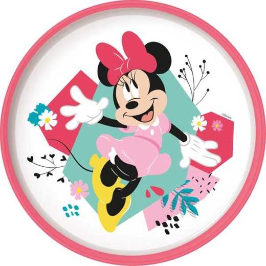 Plasttallerken med skridsikker bund MINNIE 19,5 cm