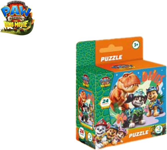 Puzzle Paw Patrol: The Dino Movie – T-Rex Timmy, 24 brikker, 22 × 22 cm