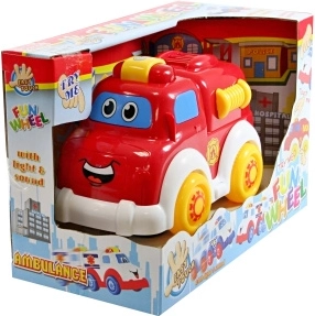 Batteridrevet brandbil med lys og lyde