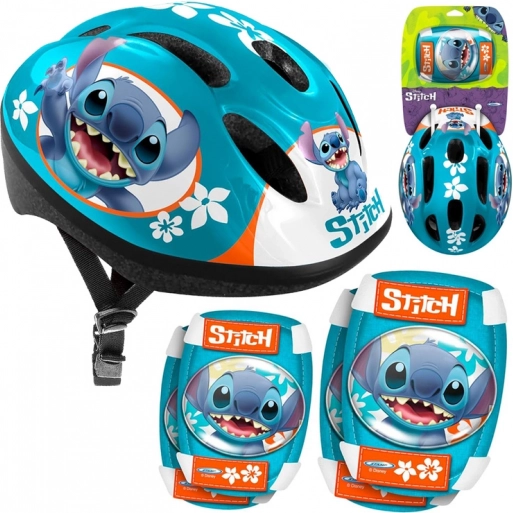 Beskyttelsessæt med justerbar hjelm og beskyttere Disney STITCH