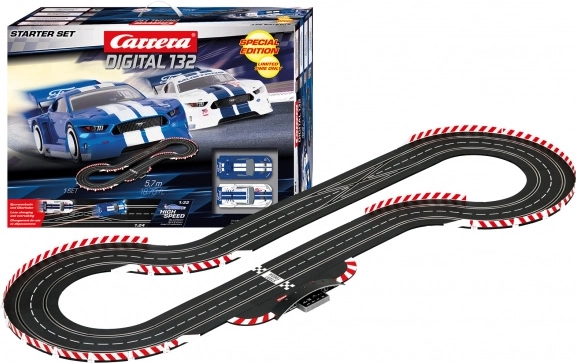 bilbane carrera digital 132 startersæt s ford mustang gty, 5,7 m