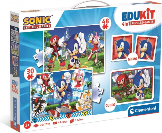 Clementoni Samling af spil Sonic 4 i 1