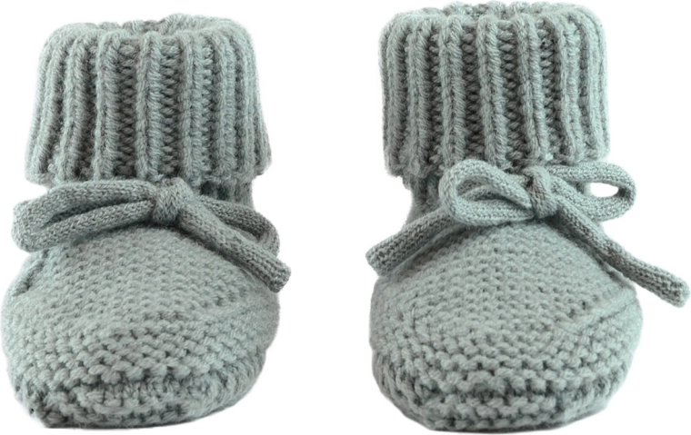 Lodger strikkede merino-sutsko 6–12 måneder