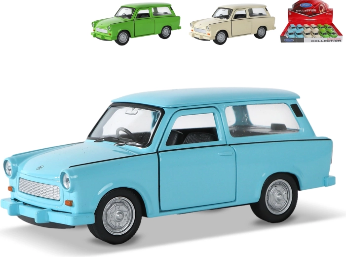Metalbil Trabant 601 Universal med tilbagetræksfunktion, 12 cm, Welly