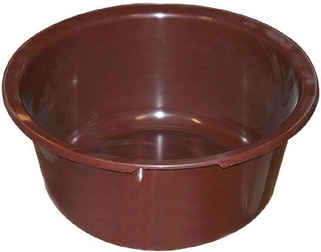 Plastvask 42 cm brun