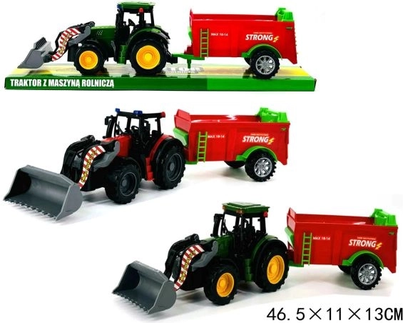 Traktor med landbrugsmaskine