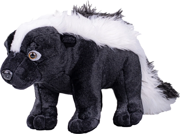 Plysbamse skunk stribet 50 cm
