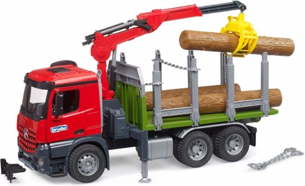 Bruder tømmertransport med hydraulisk kran