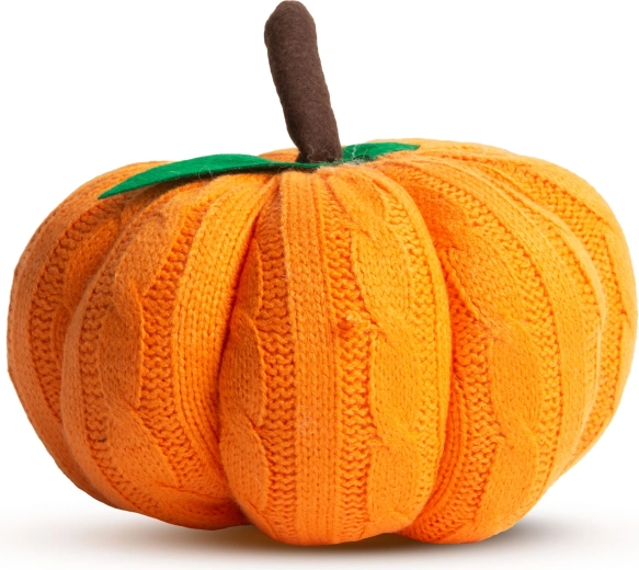 Halloween-tekstilgræskarpynt, orange, 20 × 20 × 18 cm