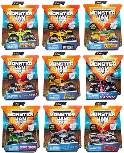 Monster Jam samler metalmodel af monstertruck 1:64, assorteret