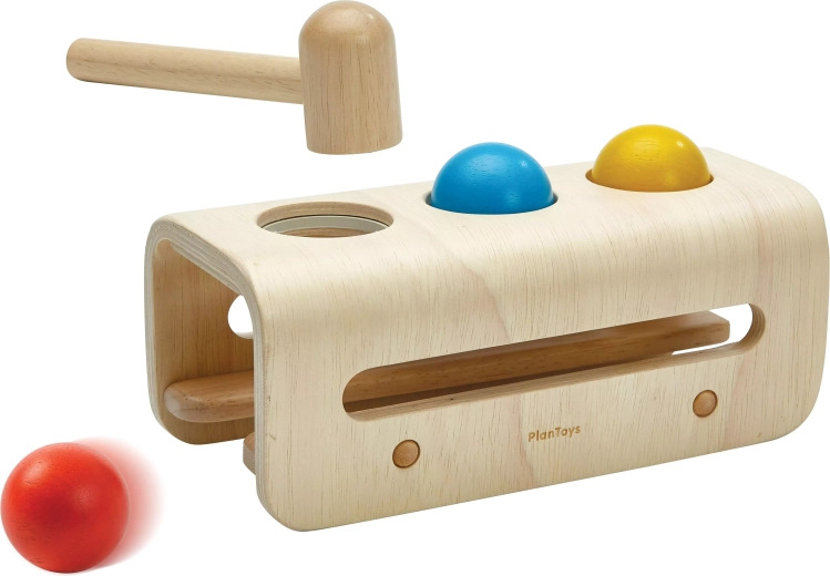 PlanToys træbankebænk med kugler