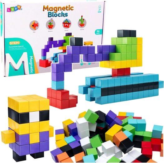 Magnetiske byggesæt 3D-klodser – 96 dele
