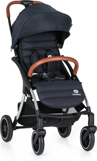 Sportsklapvogn PETITE&MARS Cross Anthracite Blue – let, selvfoldende og kompakt