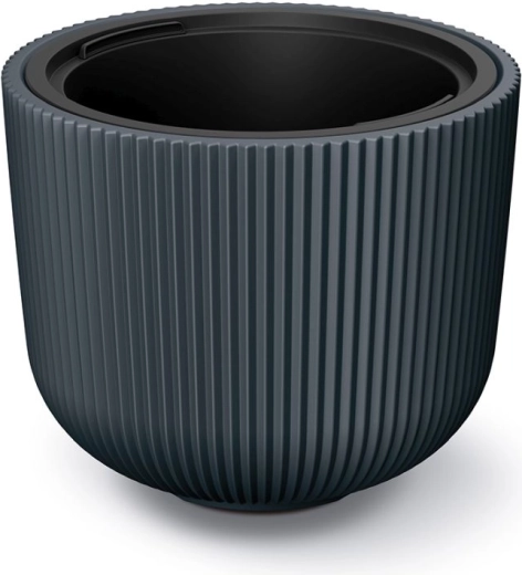 Blomsterkrukke med indsats Milly 39 cm antracit