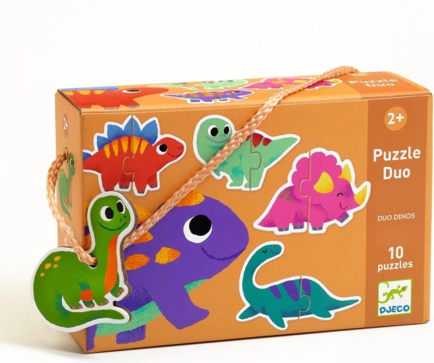 Puslespil Duo Dinosaurer