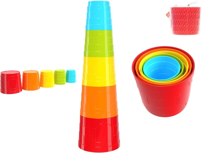 Stablekopper – farverig pyramide til børn fra 12 måneder