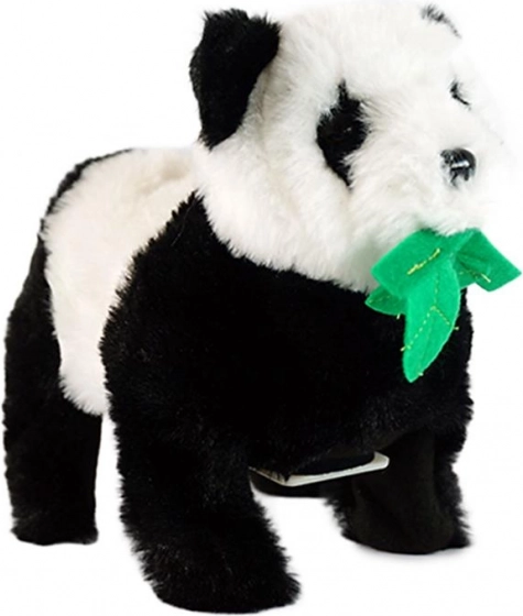 plysbjørn panda med akrobatiske tricks på batterier