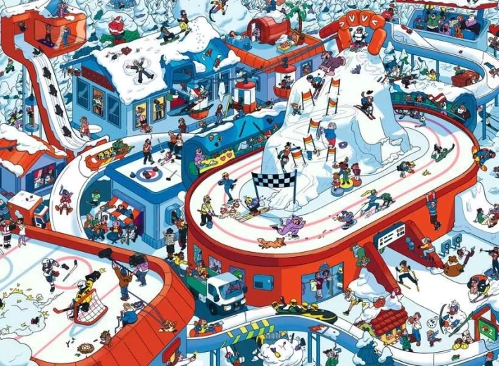 Ravensburger puslespil Vinterens vidunderland XXL 200 brikker