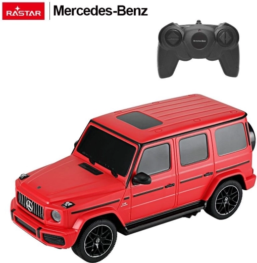 Mercedes-Benz G63 RC-bil med fjernbetjening Rastar 1:24 rød - 1 stk.