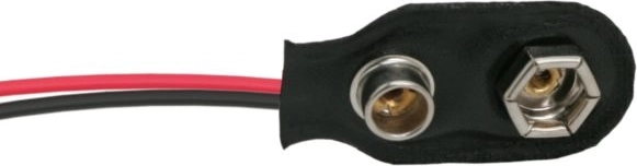 Konnektor til 9 V-batteri med kabel