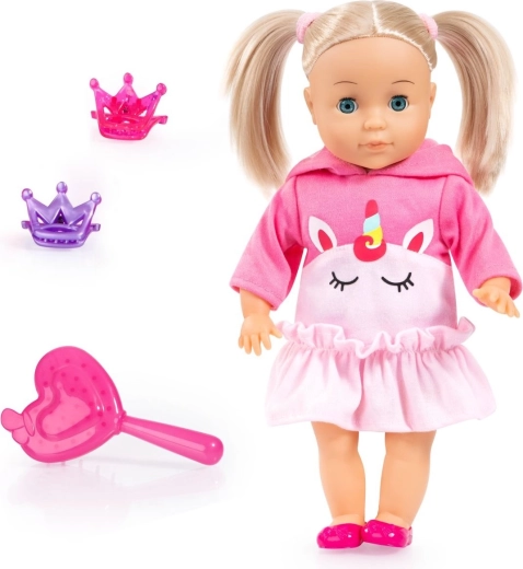 Dukke Emma med lyde og tilbehør 33 cm