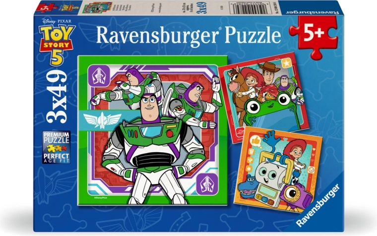 Ravensburger puslespil Toy Story: Legetøjshistorie 5 (3x49 brikker)