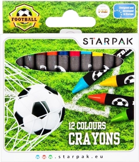 Voksfarver fodbold 12 stk.