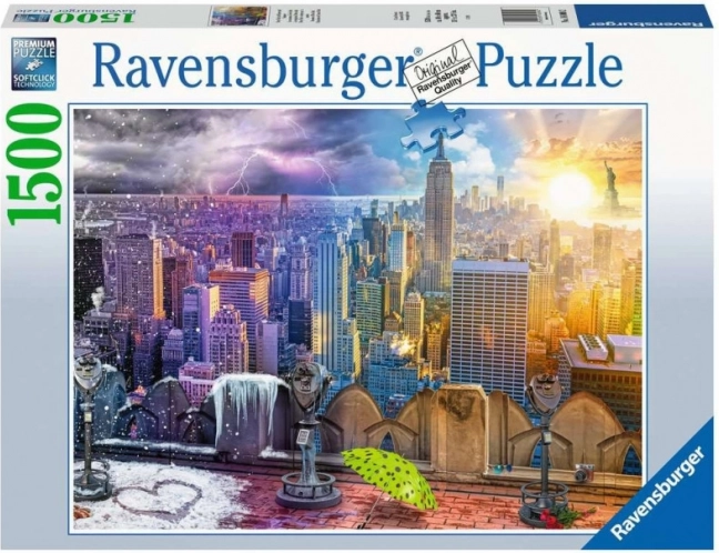 Ravensburger puslespil Årstider i New York 1500 brikker
