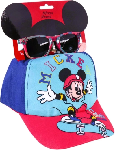 Sæt med kasket og solbriller Mickey