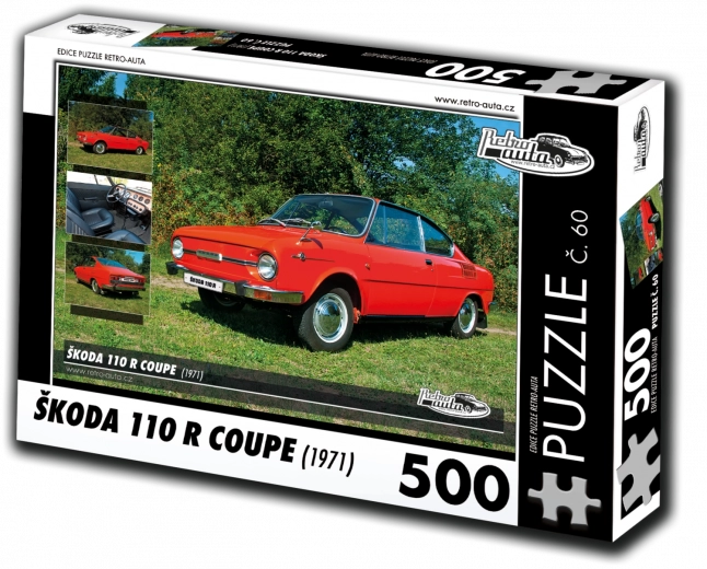Puslespil RETRO-BILER Škoda 110 R Coupé 500 brikker