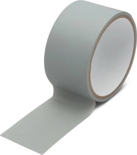 Grå PVC-tape 8 m × 50 mm