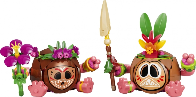 2 byggelige Kakamora-figurer fra filmen Vaiana