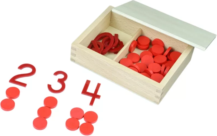 Montessori-tal og brikker – lige og ulige tal
