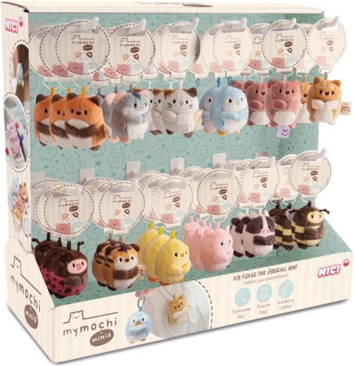 NICI MyMochi minis vedhæng serie 1 – salgsdisplay 36 stk. (5 cm)
