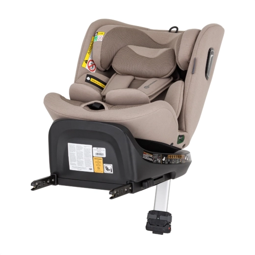 Sikker i-Size-installation med ISOFIX og støtteben