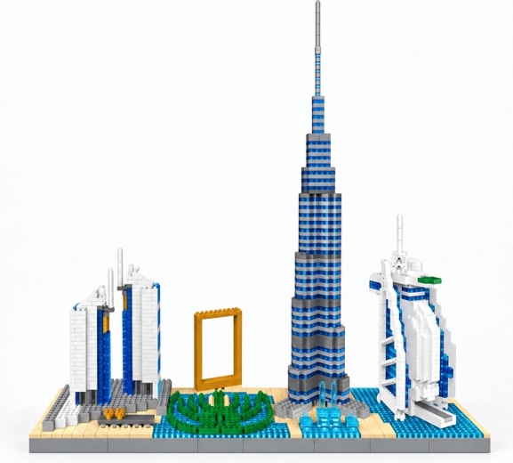 Dubais kendte vartegn i én model