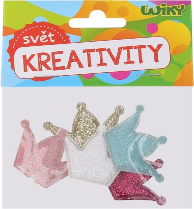 Små kroner til kreativt arbejde 4,5 × 3 cm, 5 stk.