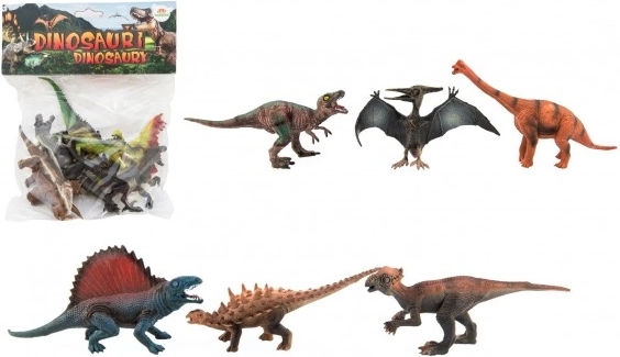 Dinosaursæt i plastik, 6 stk.