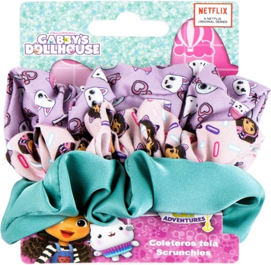 Sæt med hårelastikker Gabby's Dollhouse (Gábinin kouzelný domek) 3 stk.