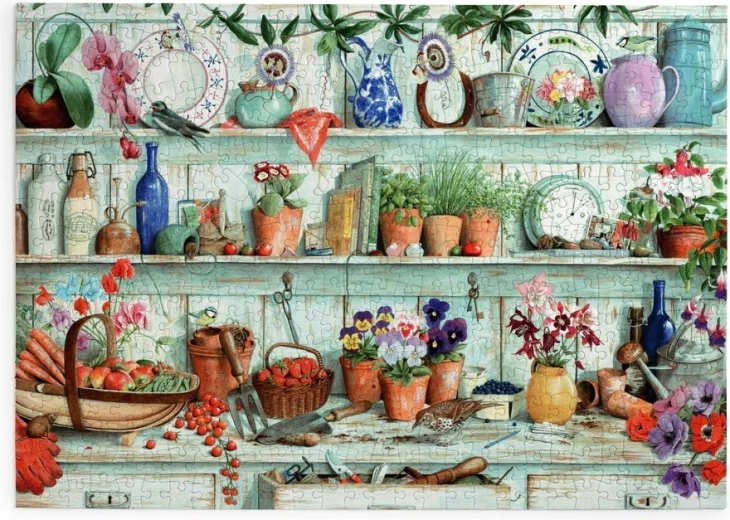 House of Puzzles-puslespil Blomster og høst, 500 store brikker