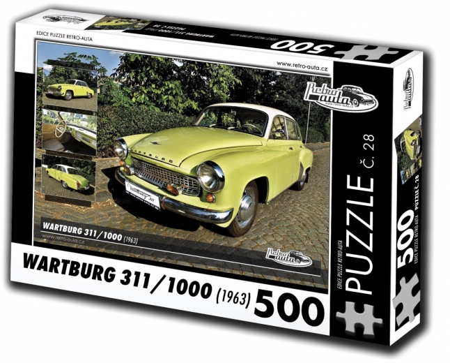 retro-auta puslespil wartburg 311 (1963) – 500 brikker