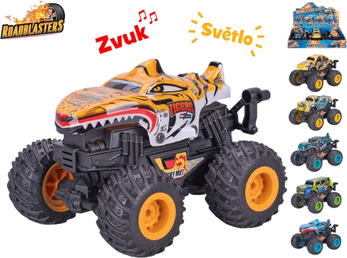 Roadblasters monstertruck 12 cm med lys og lyd