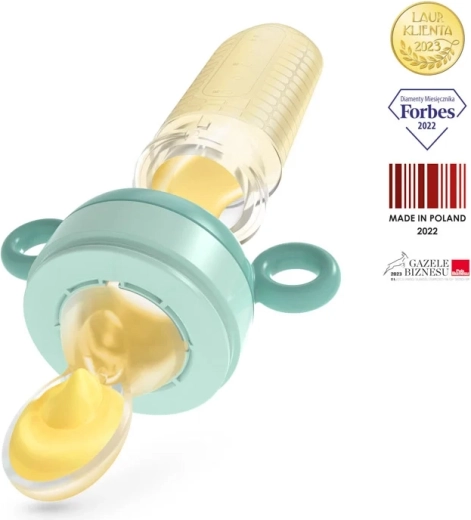 Neno Gusto silikone-foderholder med ske 2 i 1